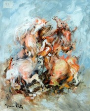 Quadro cavalli gianni usato  Roma