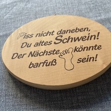 Holz schild piss gebraucht kaufen  Thedinghausen
