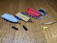 Lote de 4 reboques de metal fundido escala 1/64 Greenlight carro transportador, barco, reboque basculante! comprar usado  Enviando para Brazil