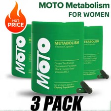 Moto Metabolism Boosting Capsules-Natural Energy/Fat Burn/Suporte de Peso 180 peças comprar usado  Enviando para Brazil