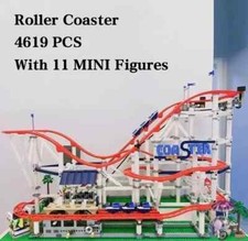 Używany, 10261 MOC Roller Coaster z 11 figurkami Bloki budowlane 4124szt Creator Expert na sprzedaż  Wysyłka do Poland