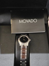RELÓGIO FEMININO MOVADO 8221798 STIRI MOSTRADOR PRETO RAIO DE SOL PRATA AÇO INOXIDÁVEL comprar usado  Enviando para Brazil