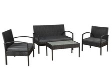 Polyrattan sofa schwarz gebraucht kaufen  Zittau