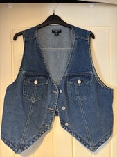 Ladies denim waistcoat for sale  STOKE-ON-TRENT