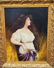 Signed painting. young d'occasion  Expédié en Belgium