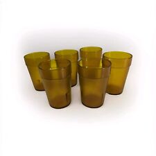 Vasos de chupito Prolon vintage ámbar silite 6 OZ Juego de 6 jugos retro impermeables segunda mano  Embacar hacia Argentina