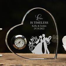 Engraved heart crystal for sale  LUTON
