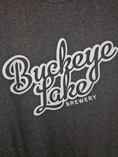Camiseta Buckeye Lake Brewery Ohio Grande Masculina Logotipo Gráfico Cinza Manga Curta comprar usado  Enviando para Brazil
