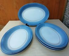 denby colonial blue plates for sale  HARROW