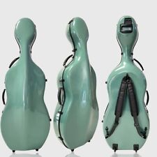 Estuche para violonchelo 4/4 de fibra de carbono para violonchelo caja de transporte para verde claro segunda mano  Embacar hacia Argentina