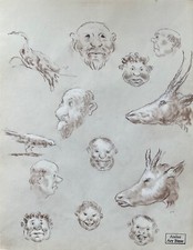 Caricatures dessin original d'occasion  Paris IX