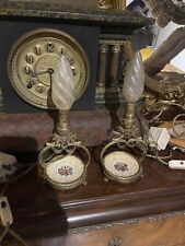 Antique pair lamps for sale  PETERBOROUGH