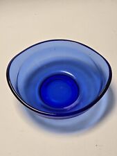 Blue glass bowl for sale  PENRITH