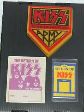 KISS OFFICIAL DYNASTY CONCERT TOUR SPONGE 1979 + 2 PASSES DE BASTIDORES AUCOIN, usado comprar usado  Enviando para Brazil