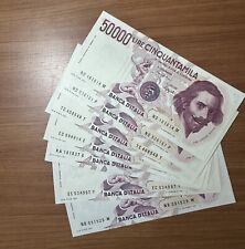 Banconote lire 50000 usato  San Severo