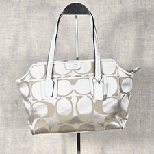 Coach beige white for sale  Brooklyn