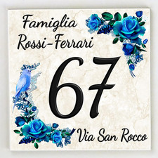 Numero civico ceramica usato  Roma