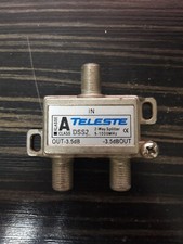 Conector de sinal divisor de 2 vias interruptor de TV a cabo saída Teleste 3,5 db com antena. comprar usado  Enviando para Brazil