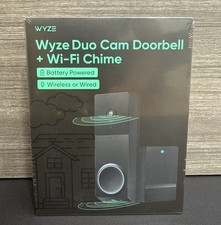 Campainha de vídeo WYZE Wireless Duo Cam (carrilhão incluído), alimentada por bateria, 2K comprar usado Campainha de vídeo WYZE Wireless Duo Cam (carrilhão incluído), alimentada por bateria, 2K comprar usado  Enviando para Brazil