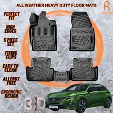 Tapetes de assoalho de carro moldados em 3D forros compatíveis com Peugeot 308 2022-2025 resistente para todas as estações comprar usado  Enviando para Brazil