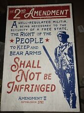 2nd amendment placard for sale  Wichita