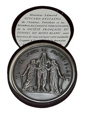 Medaglia inaugurazione traforo usato  Aosta