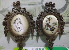 Coppia miniature incorniciate usato  Chignolo Po