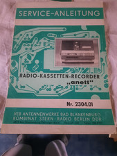 Ddr serviceanleitung radio gebraucht kaufen  Deutschland