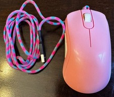 Mouse para jogos BenQ ZOWIE S2 DIVINA rosa usado paracord roda de rolagem mod fosco comprar usado  Enviando para Brazil