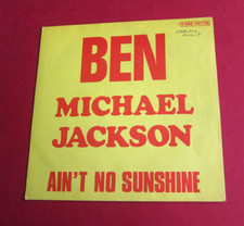 Usado, MICHAEL JACKSON / BEN / AIN’T NO SUNSHINE / 7” BELGIUM PS PICTURE SLEEVE comprar usado  Enviando para Brazil
