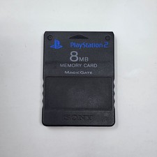 Cartões de memória pretos originais do fabricante Playstation 2 8MB SCPH-10020 - TESTADO, usado comprar usado  Enviando para Brazil