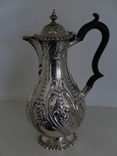 Solid silver coffee for sale  LONDON