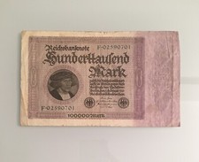 Billet allemagne 100000 d'occasion  Paris IX