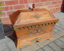 Stunning wooden chest for sale  TIPTON