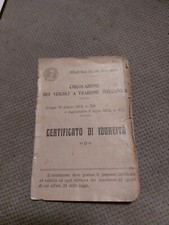 Tessera patente motociclo usato  Vignola