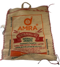 Bolsa de arroz reciclado marrom estopa com zíper vermelho bolsa tote ecológica feita à mão comprar usado  Enviando para Brazil