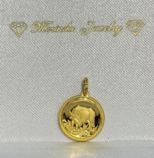 Usado, Berloque/pingente em forma redonda de boi de ouro maciço 24K signo do zodíaco, 2,35 gramas comprar usado  Enviando para Brazil