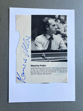 MAURIZIO POLLINI (†2024) podpisany dekolt/kartka listowa 10x15 autograf na sprzedaż  Wysyłka do Poland