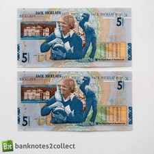 jack nicklaus 5 note for sale  UK