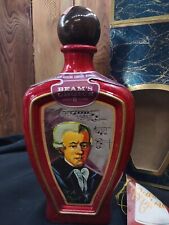 Vintage 1970 Jim Beam Mozart Colecionador Licor Garrafa Vermelha Decantador Na Caixa Escolha, usado comprar usado  Enviando para Brazil