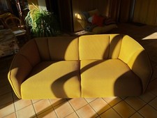 Canape tissu jaune d'occasion  Villeneuve-le-Comte