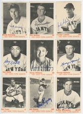 Juego de cartas firmadas TCMA 1951 New York Giants 1975 (18 con Noble, Thomson, Stanky) 9  segunda mano  Embacar hacia Mexico