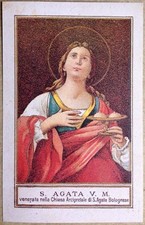 Santino di S. AGATA V. M. - Image pieuse - Holy card - Sant'Agata Bolognese 1984 comprar usado  Enviando para Brazil