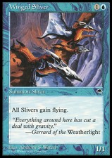 Mtg winged sliver usato  Bari