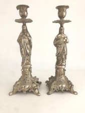 Paire bougeoirs chandeliers d'occasion  Saint-Dié-des-Vosges