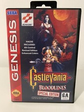 Castlevania bloodlines sega for sale  Wareham