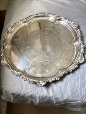Usado, Bandeja circular ornamentada vitoriana Deacon & Sons 12x12 pol comprar usado  Enviando para Brazil