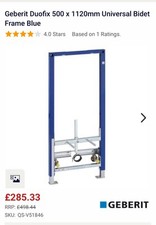 Geberit duofix 500 for sale  WATFORD