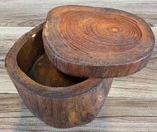 Antigo tronco de árvore borda viva tampa giratória bugigangas caixa de joias caixa de armazenamento adega de sal, usado comprar usado Antigo tronco de árvore borda viva tampa giratória bugigangas caixa de joias caixa de armazenamento adega de sal, usado comprar usado  Enviando para Brazil