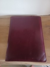 Burgandy leather writing for sale  MILTON KEYNES